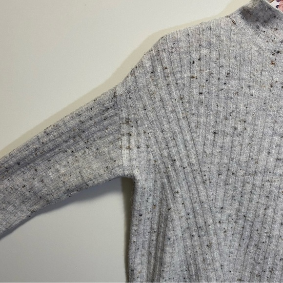 OLD NAVY Gray Speckled Mock Neck Sweater! Ribbed Knit XS - Picture 4 of 8